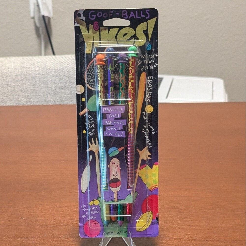 Vintage Yikes Goofballs Pencils New Pack Empire Berol 90s NOS Sealed 91330 RARE